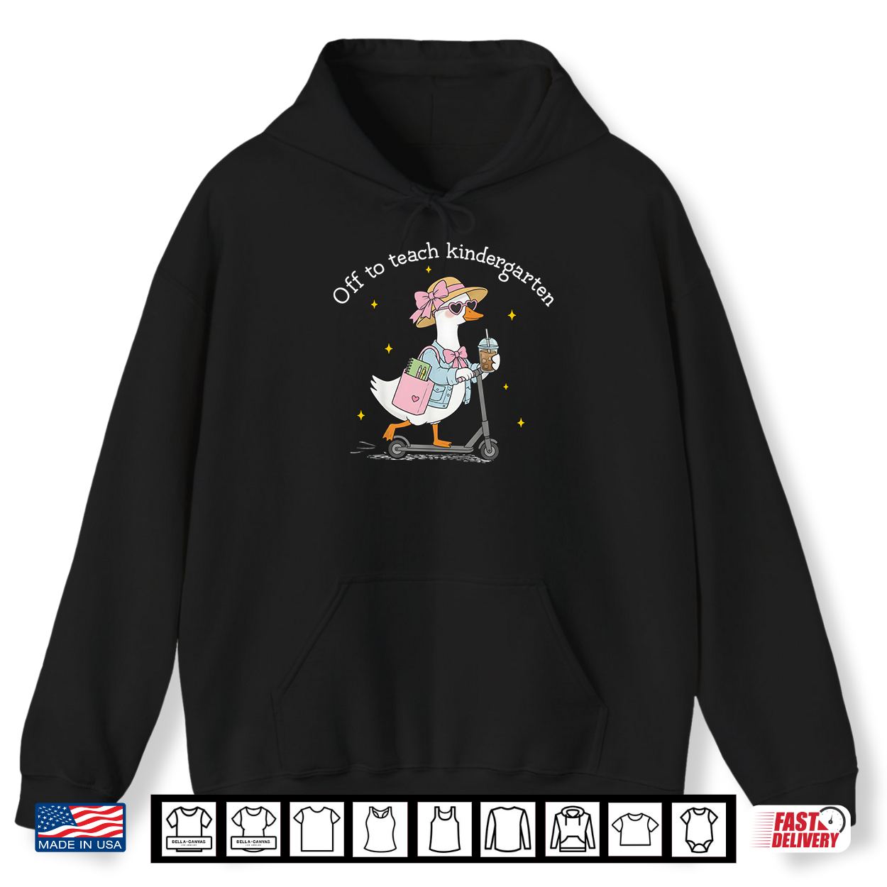 Back To School Off To Teach Kindergarten Goose Teacher Shirt