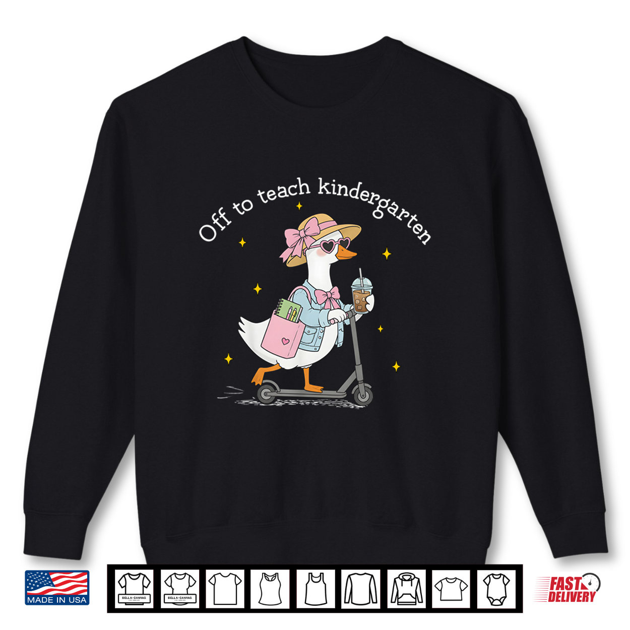 Back To School Off To Teach Kindergarten Goose Teacher Shirt