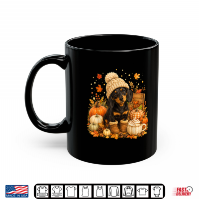 Mug Gifts Cute Autumn Wiener Dog Thanksgiving Dachshund Fall Shirt