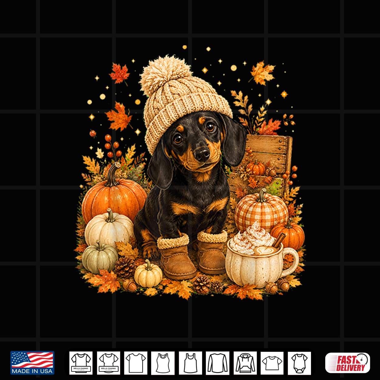 Gifts Cute Autumn Wiener Dog Thanksgiving Dachshund Fall Shirt