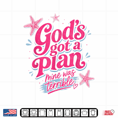 Design Gods Got A Plan Mine Was Terrible Christian Striped Shirt