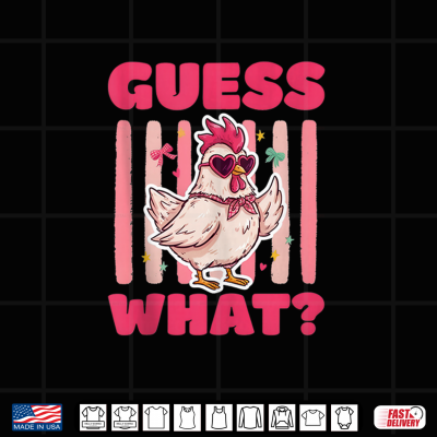 Design Guess What Chicken Butt Funny Chicken Farm Joke Meme Humor Shirt