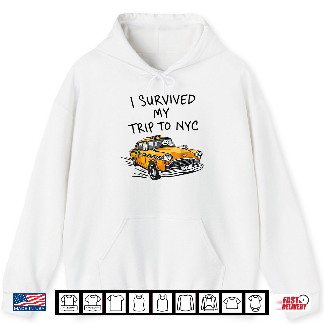 I Survived My Trip To Nyc New York City Taxi Shirt