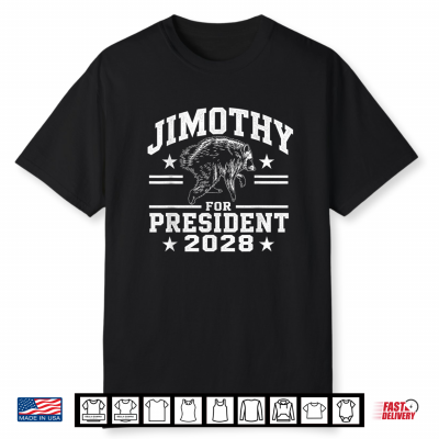 Jimothy For President Usa 2028 Viral Raccoon Meme Shirt