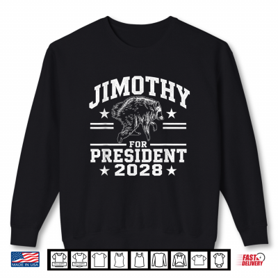 Sweatshirt Jimothy For President USA 2028 Viral Raccoon Meme Shirt