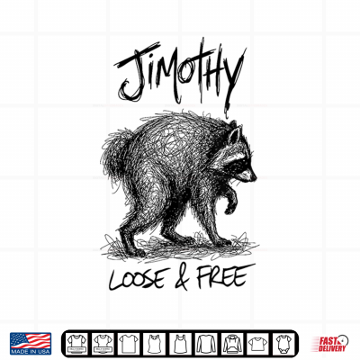 Design Jimothy Scribble Art Seattle Raccoon Shirt