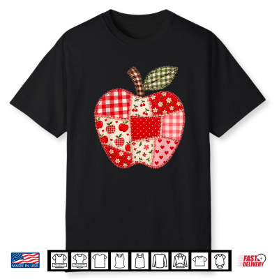 Patchwork Preppy Apples Back To School Student Shirt