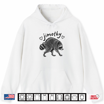 Hoodie Retro Jimothy Short Spined Raccoon Shirt