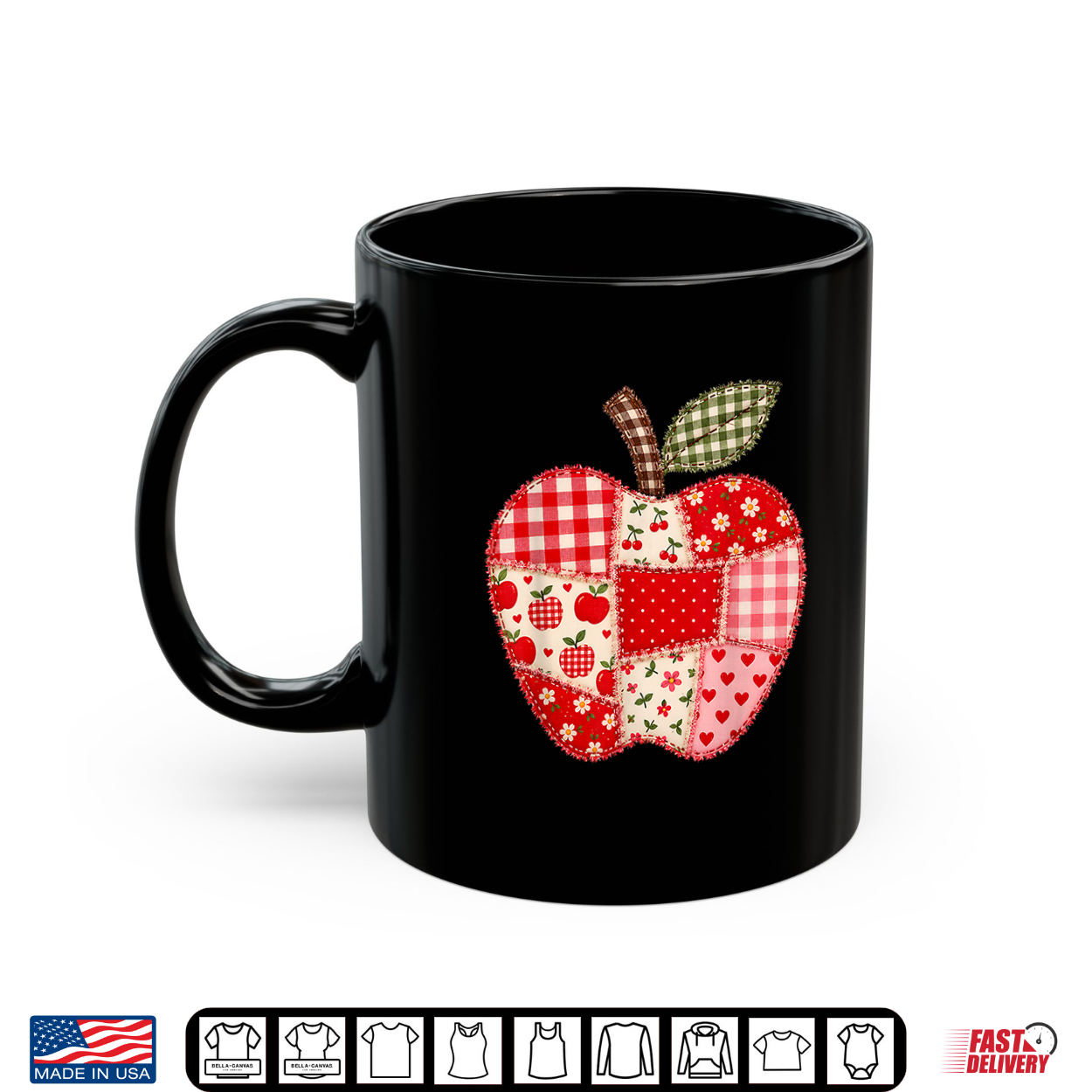 Patchwork Preppy Apples Back To School Student Shirt
