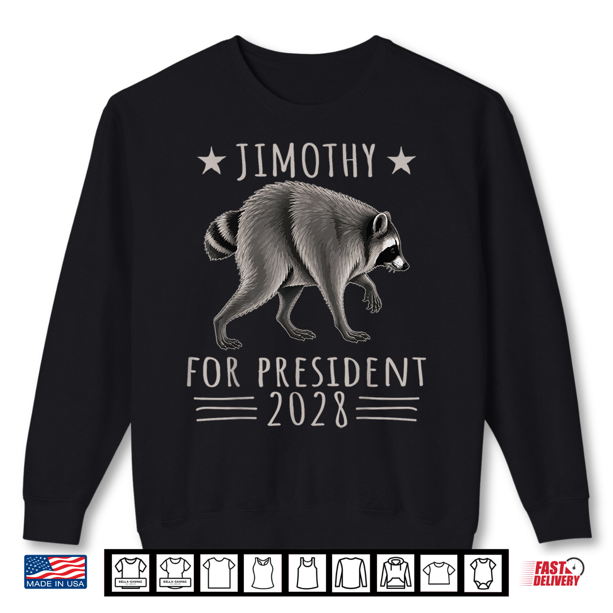 Viral Raccoon Trending Jimothy For President 2028 Meme Shirt