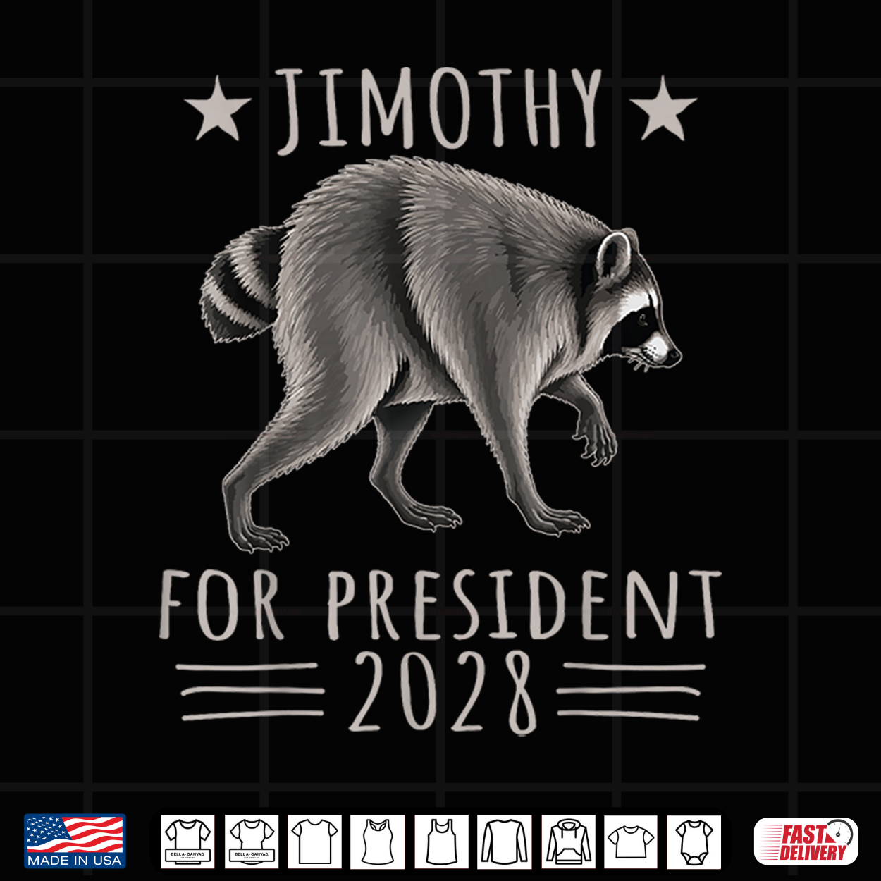 Viral Raccoon Trending Jimothy For President 2028 Meme Shirt