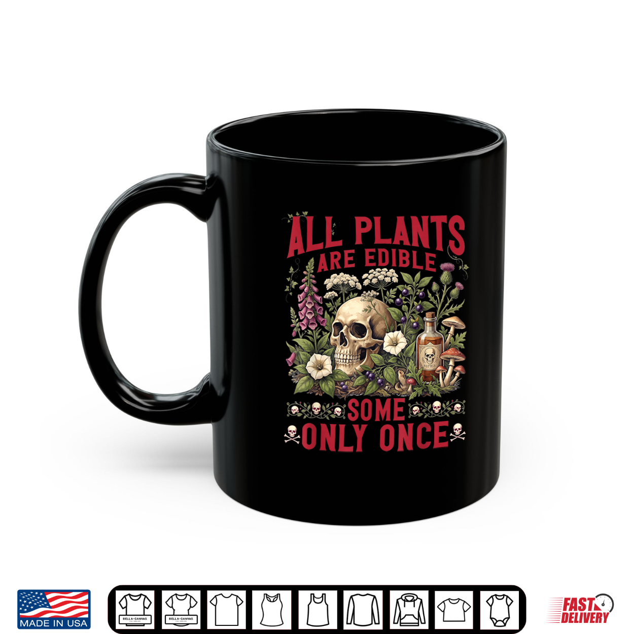 All Plants Are Edible Some Only Once Botany Gardening Shirt