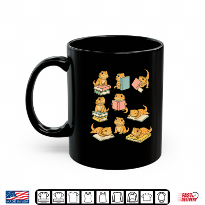 Mug Bearded Dragons Reading Books Shirt