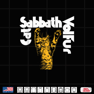 Design Cat Sabbath Funny Cat Shirt
