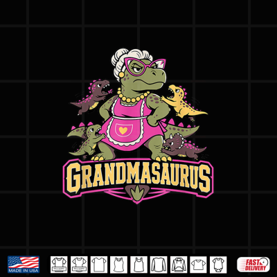 Design Grandmasaurus Fun Dinosaur Grandma With Little Dinos Shirt