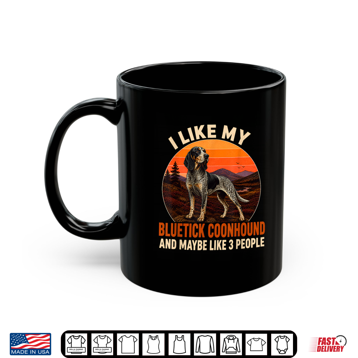 I Like My Bluetick Coonhound And Maybe 3 People Shirt