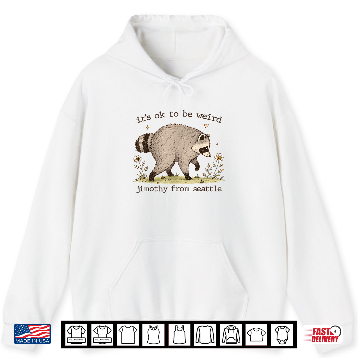 It’S Ok To Be Weird Raccoon Viral Jimothy Feral Panda Meme Shirt
