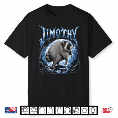 Jimothy Viral Raccoon Meme Raccoon Howling At The Moon Shirt