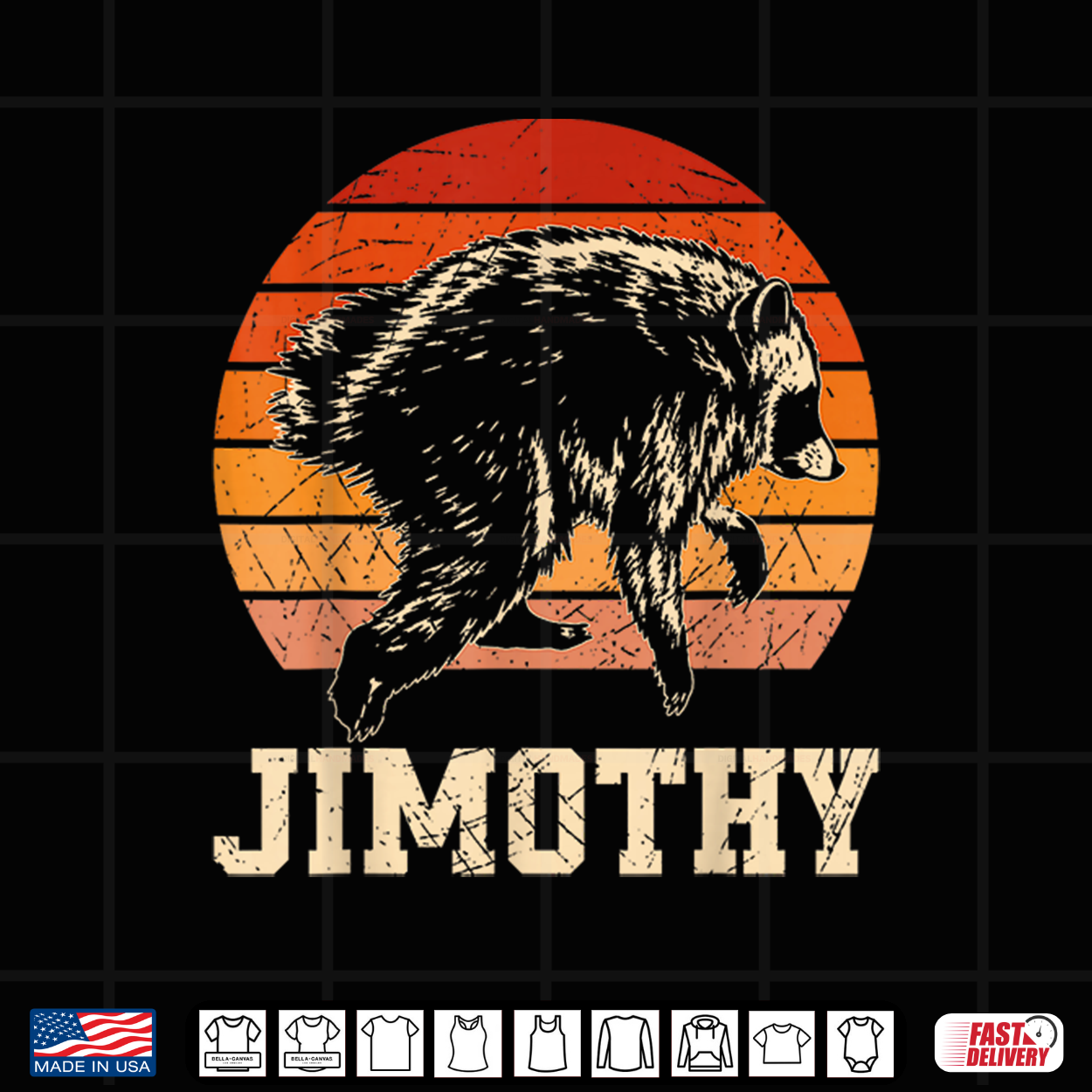 Jimothy Raccoon Retro Meme Seattle Trash Panda Animal Shirt