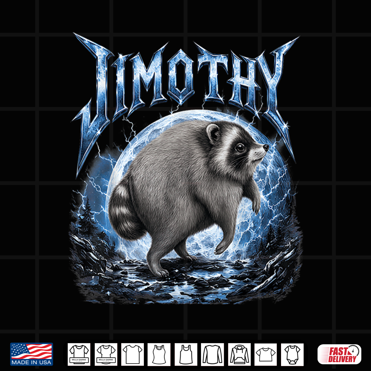 Jimothy Viral Raccoon Meme Raccoon Howling At The Moon Shirt