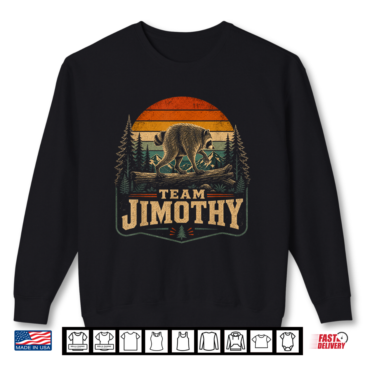 Team Jimothy Raccoon Meme Seattle Trash Panda Animal Shirt