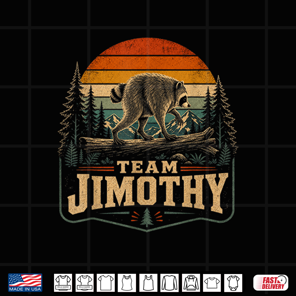 Team Jimothy Raccoon Meme Seattle Trash Panda Animal Shirt