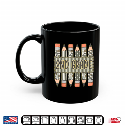 Mug Camo Pencil 2nd Grade Back To School Student Shirt
