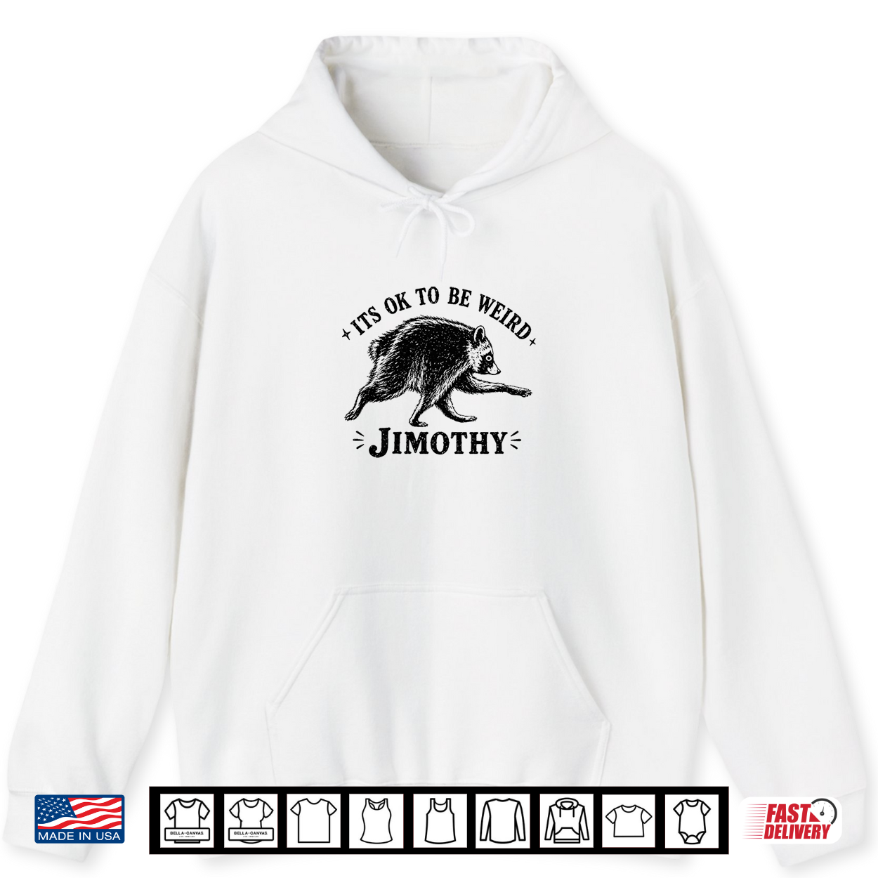 It’S Ok To Be Weird Jimothy Seattle Raccoon Humor Shirt