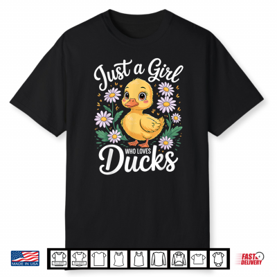 Cool Rubber Duck Design For Women Girls Mom Duck Lover Shirt