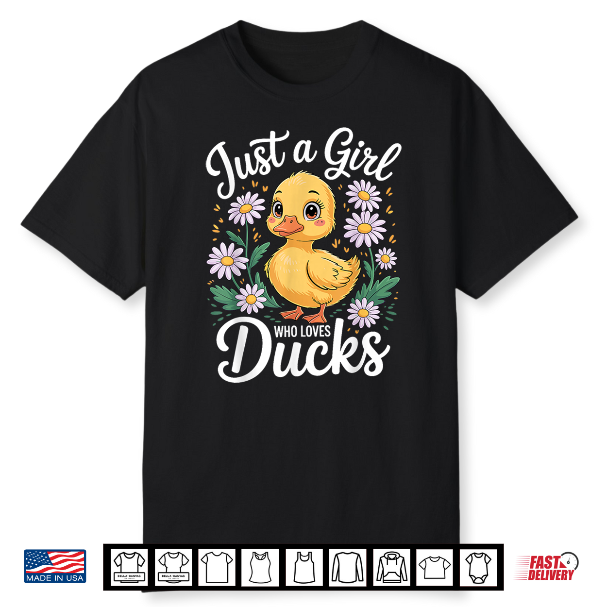 Cool Rubber Duck Design For Women Girls Mom Duck Lover Shirt