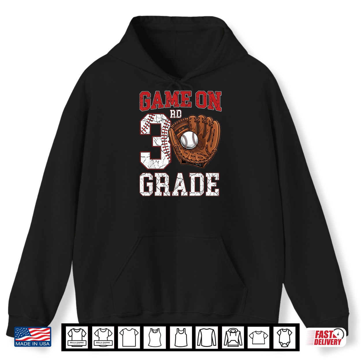 Game On 4Th Grade Back To School Baseball Drip Ice Cream Shirt