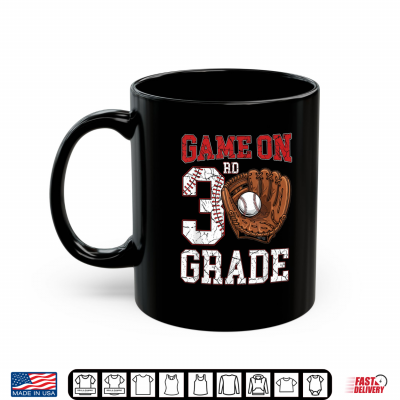 Mug Game On 4th Grade Back To School Baseball Drip Ice Cream Shirt