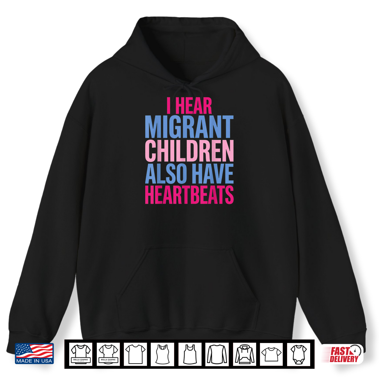 I Hear Migrant Children Also Have Heartbeats Human Rights Shirt