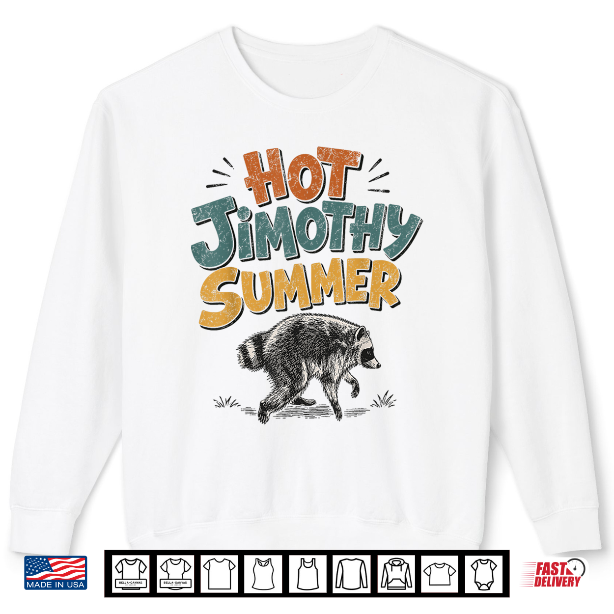 Hot Jimothy Summer Funny Jimothy Raccoon Viral Meme Trendy Shirt