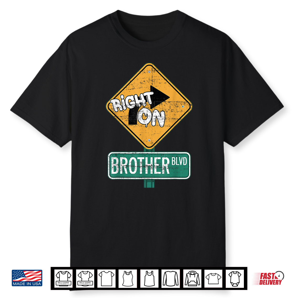 Right On Brother Bro Driving Enthusiast Funny Automobile Car Shirt