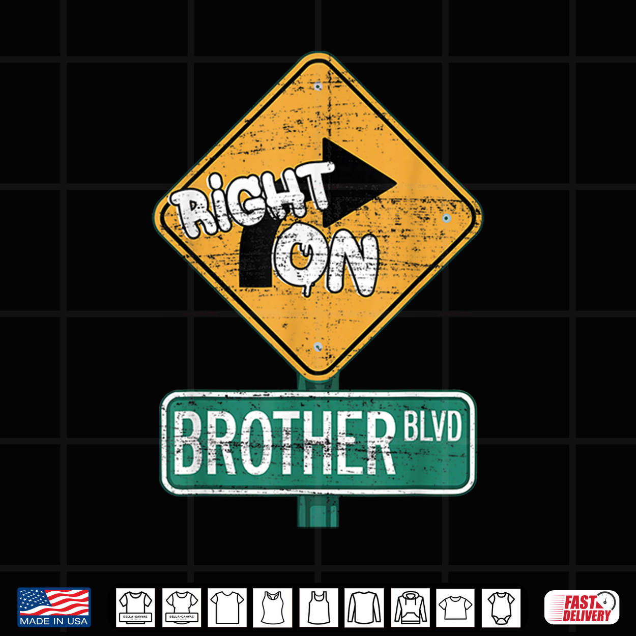 Right On Brother Bro Driving Enthusiast Funny Automobile Car Shirt