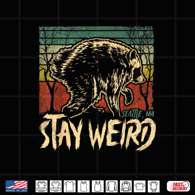 Design Stay Weird Jimothy Seattle Raccoon Viral Meme Shirt