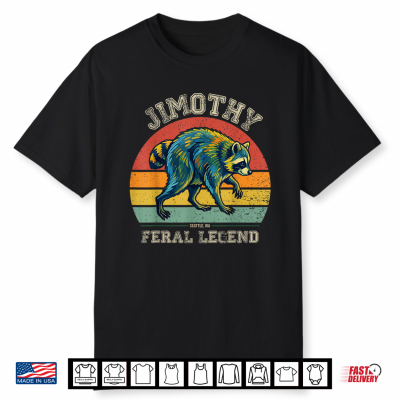 Vintage Jimothy Raccoon Feral Legend Meme Shirt