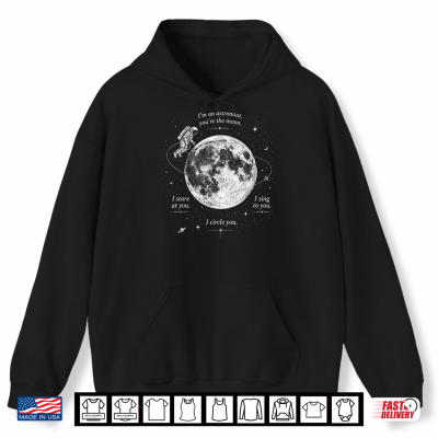 Hoodie Astronaut Moon Orbiter Inspired Folk Men Shirt