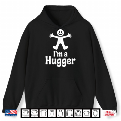 Hoodie Hugger Art for Men Women Kids Hug Dealer Free Hugs Hugger Shirt
