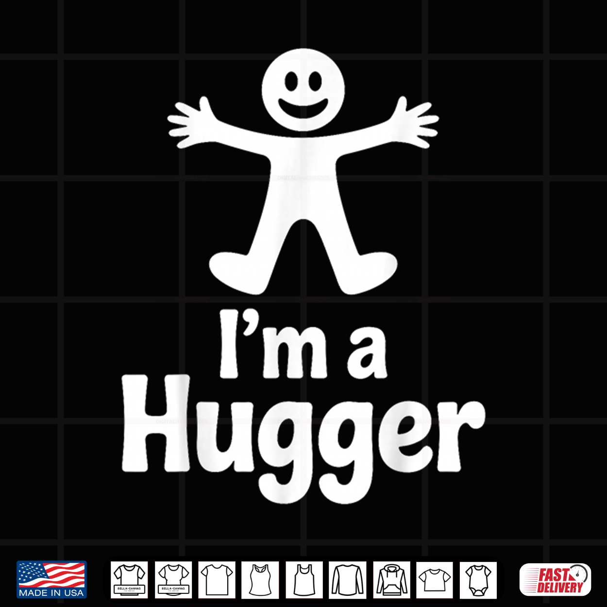 Hugger Art For Men Women Kids Hug Dealer Free Hugs Hugger Shirt
