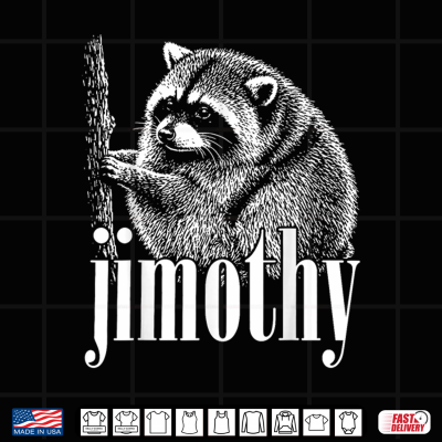 Design Jimothy Feral Legend Trash Panda Raccoon Meme Joke Shirt