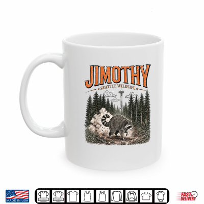 Mug Jimothy Seattle Wildlife Raccoon Vintage Raccoon Lover Shirt