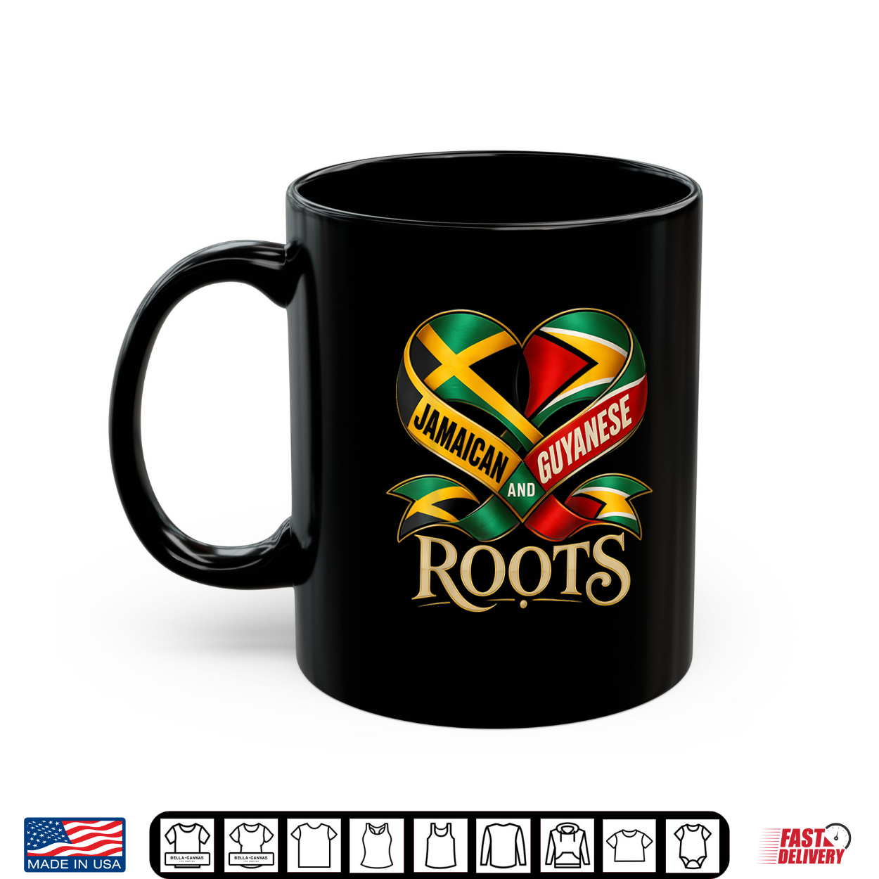 Toddler Half Jamaican Guyanese Flag Jamaica Guyana Men Women Shirt