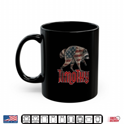 Mug Vintage Raccoon Jimothy American USA Flag Raccoons Fans Shirt
