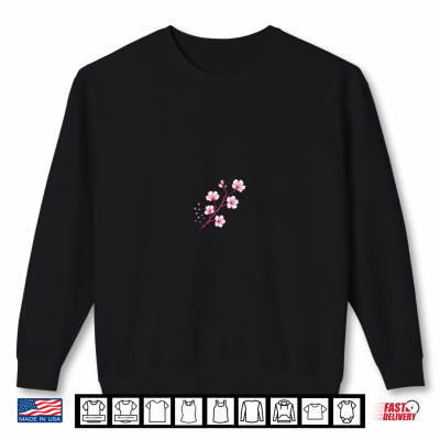 Sweatshirt Cherry Blossom With Hearts Shirt
