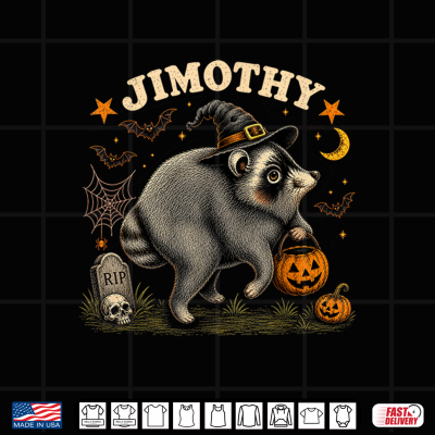 Design Jimothy Seattle Raccoon Halloween Shirt Funny Animal Meme Shirt