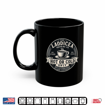 Mug Vintage Coffee Lover Laodicea Bible Verse Joke Shirt