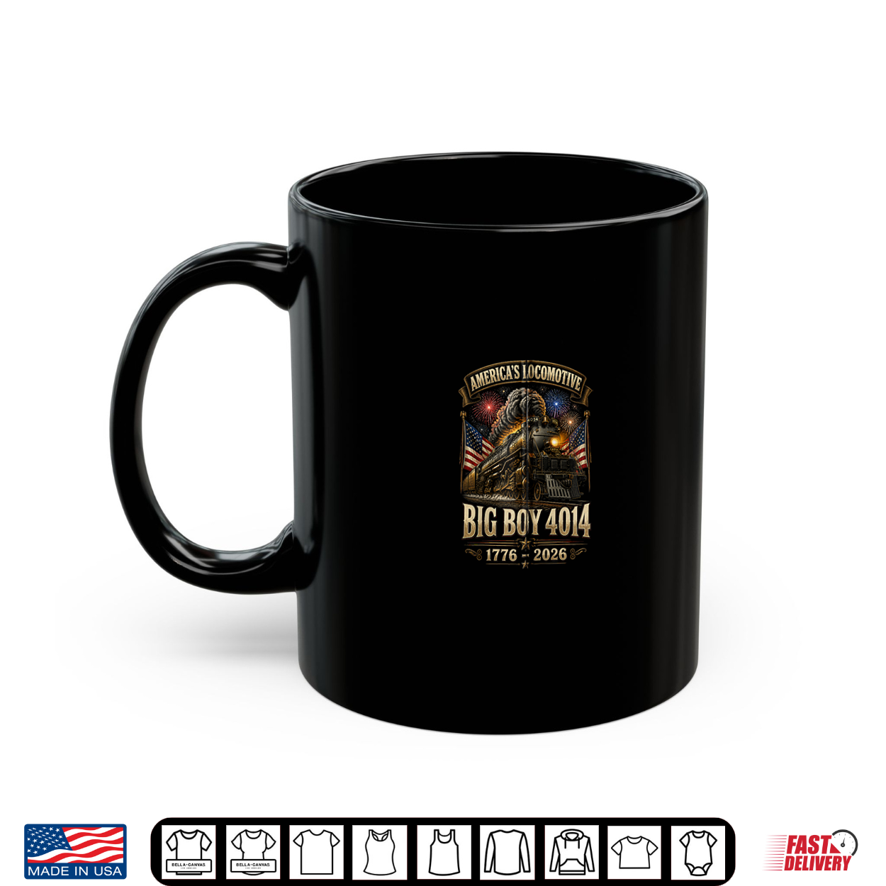 Big Boy 4014 America’S Locomotive Steam Train Us Flag Shirt