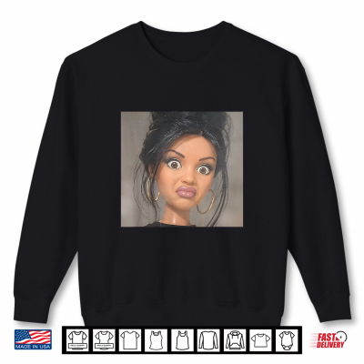 Sweatshirt Funny Doll Face Meme Shirt